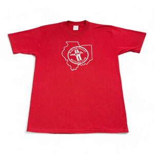 Vintage Ford Mustang Club Shirt Adult LARGE Red Classic Muscle Cars 90s